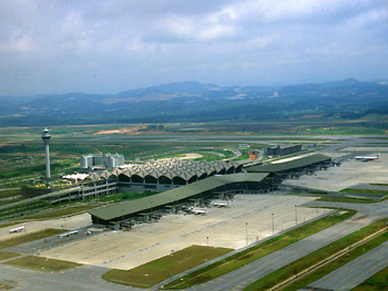 Dobner metal ceilings in kuala lumpur airport, malaysia